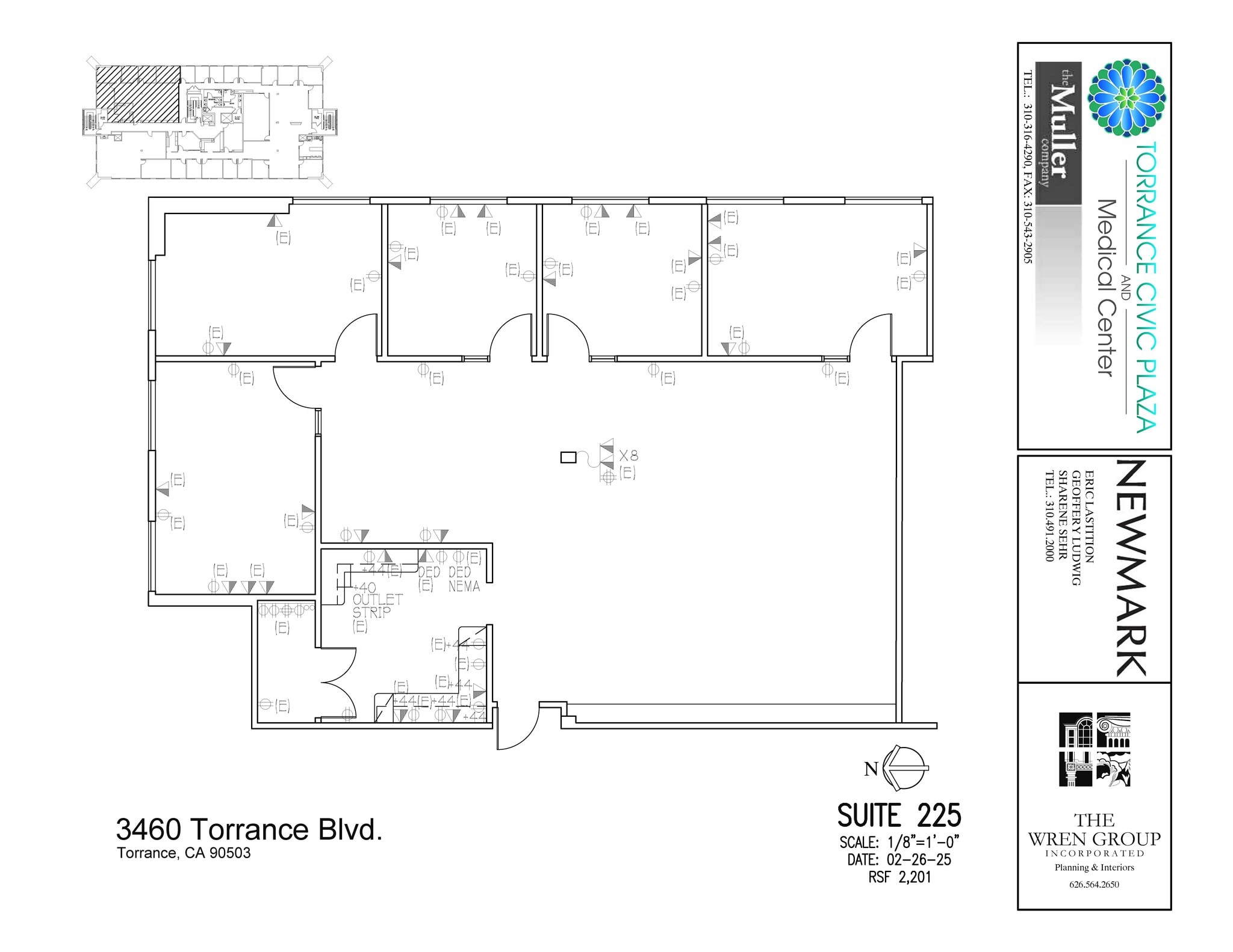 3400 Torrance Blvd, Torrance, CA à louer Plan d’étage- Image 1 de 1