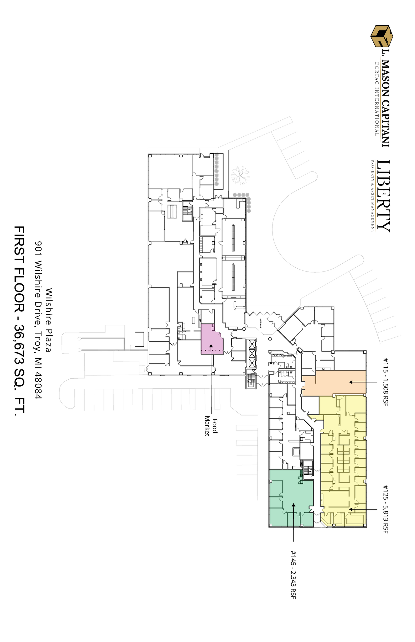 901 Wilshire Dr, Troy, MI à louer Plan d’étage- Image 1 de 2