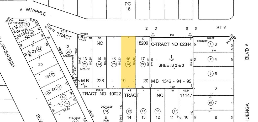10634 Whipple St, Toluca Lake, CA à vendre - Plan cadastral - Image 2 de 7