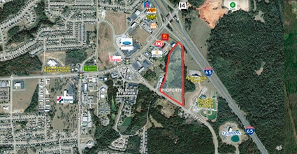 416 Old Farm Ln N, Prattville, AL - Aérien Vue de la carte