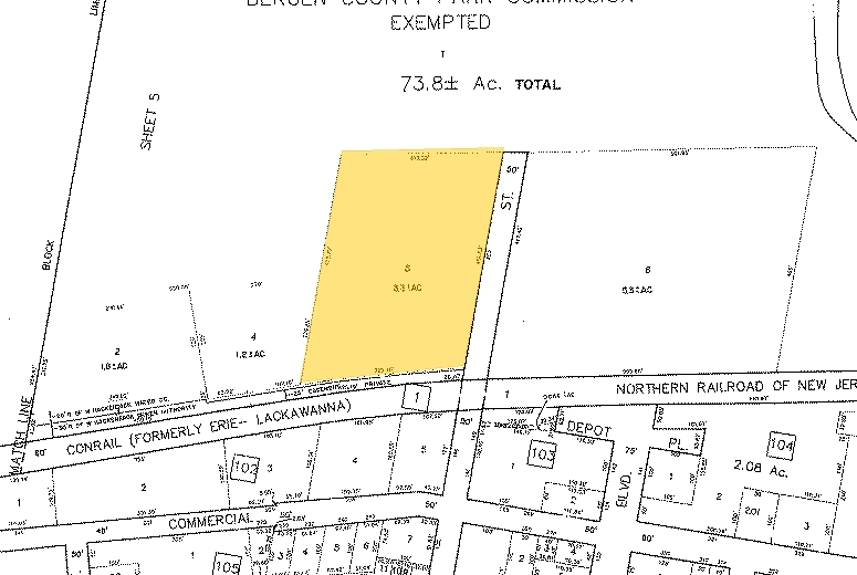 200 Roosevelt Pl, Palisades Park, NJ for lease - Plat Map - Image 2 of 2