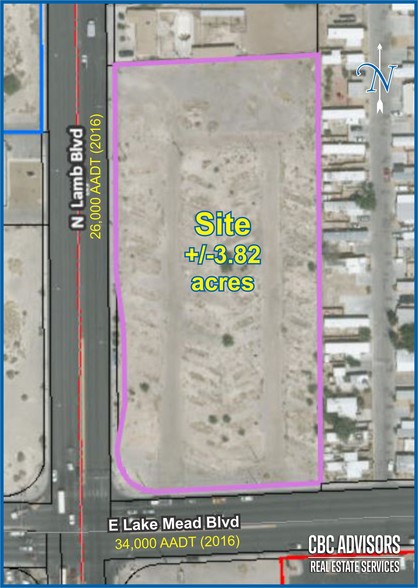 NE Lake Mead Blvd & Lamb Blvd, Las Vegas, NV à vendre - Aérien - Image 1 de 1