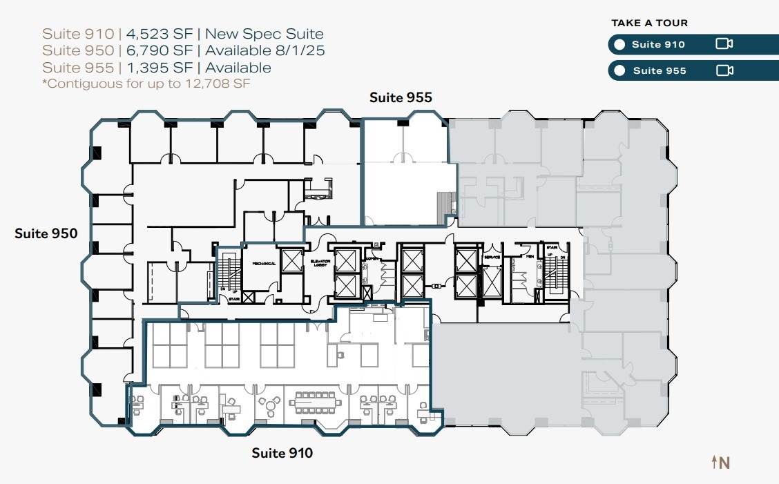 550 W C St, San Diego, CA à louer Plan d’étage- Image 1 de 1