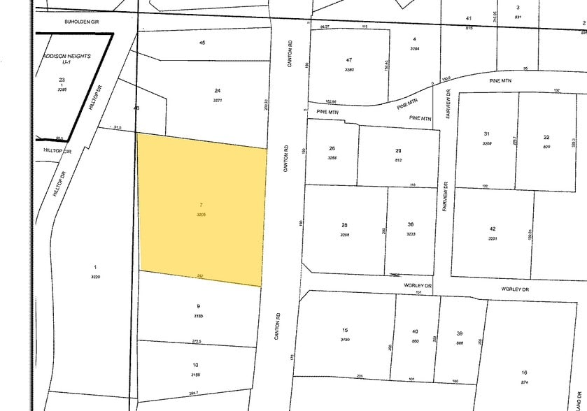 3205 Canton Rd NE, Marietta, GA à louer - Plan cadastral - Image 2 de 11