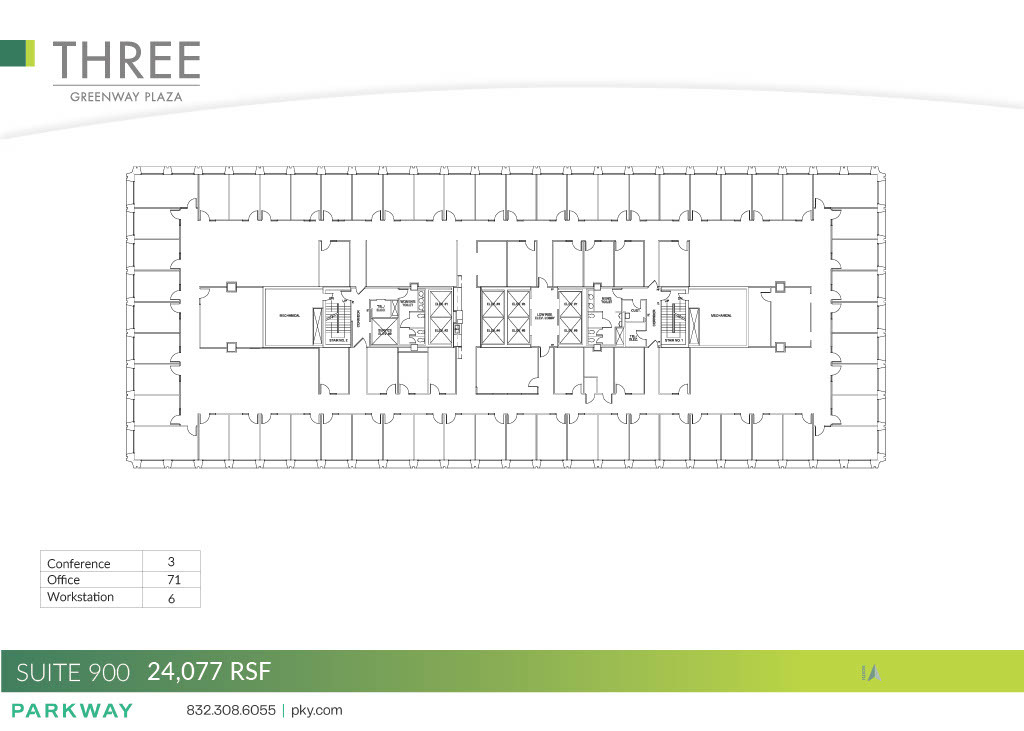 3 Greenway Plz, Houston, TX à louer Plan d  tage- Image 1 de 1