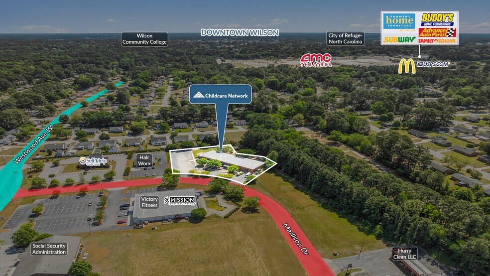 2305 Madison Dr W, Wilson, NC à vendre - Photo du bâtiment - Image 2 de 5