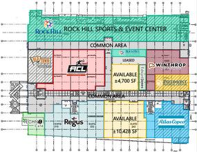 300 Technology Center Way, Rock Hill, SC à louer Plan d’étage- Image 2 de 2