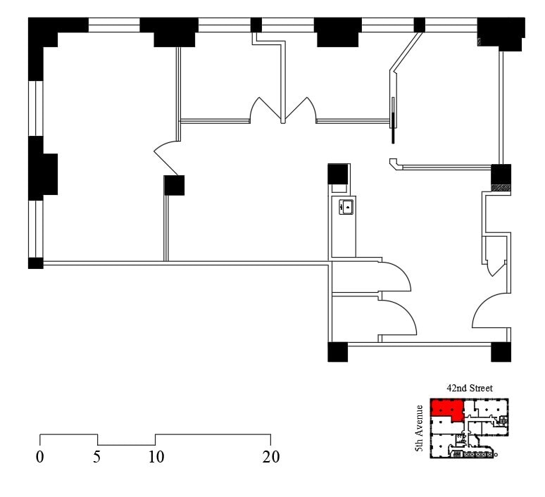 501 Fifth Ave, New York, NY à louer Plan d’étage- Image 1 de 1