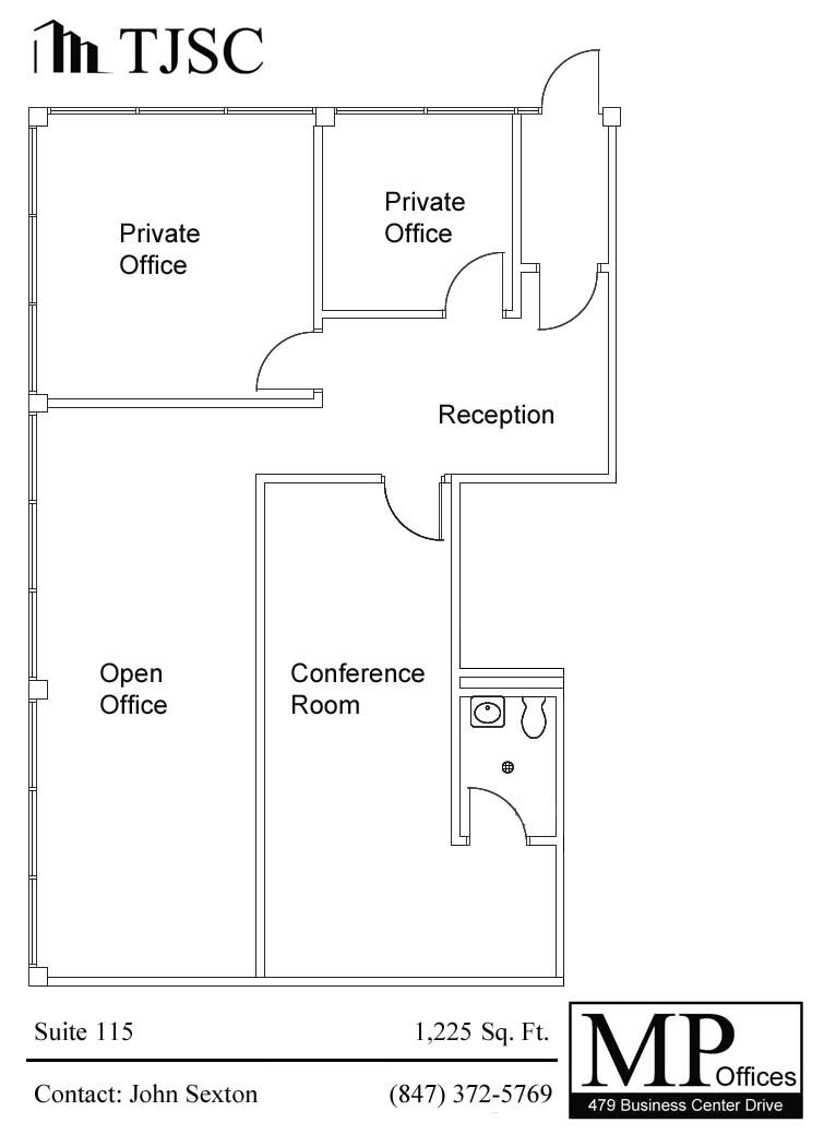 479 Business Center Dr, Mount Prospect, IL à louer Plan d’étage- Image 1 de 1