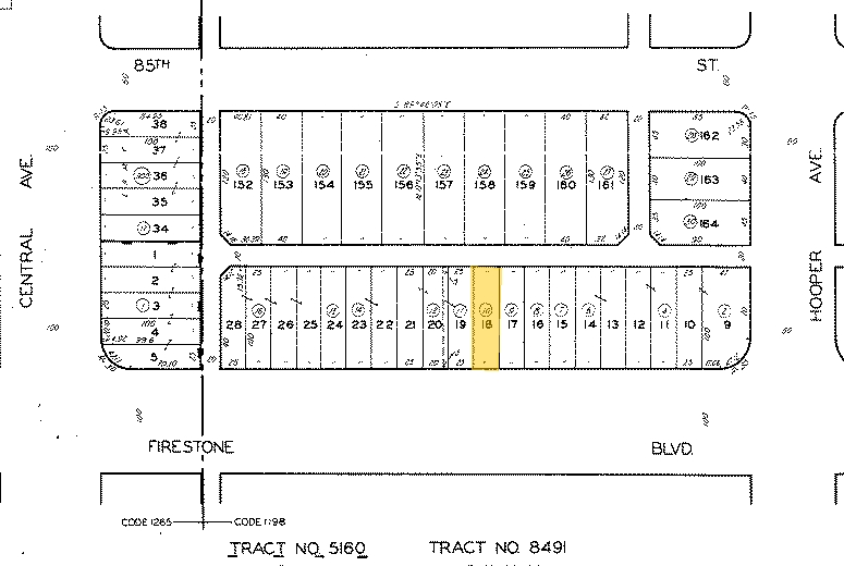 1145 Firestone Blvd, Los Angeles, CA à vendre - Plan cadastral - Image 3 de 7