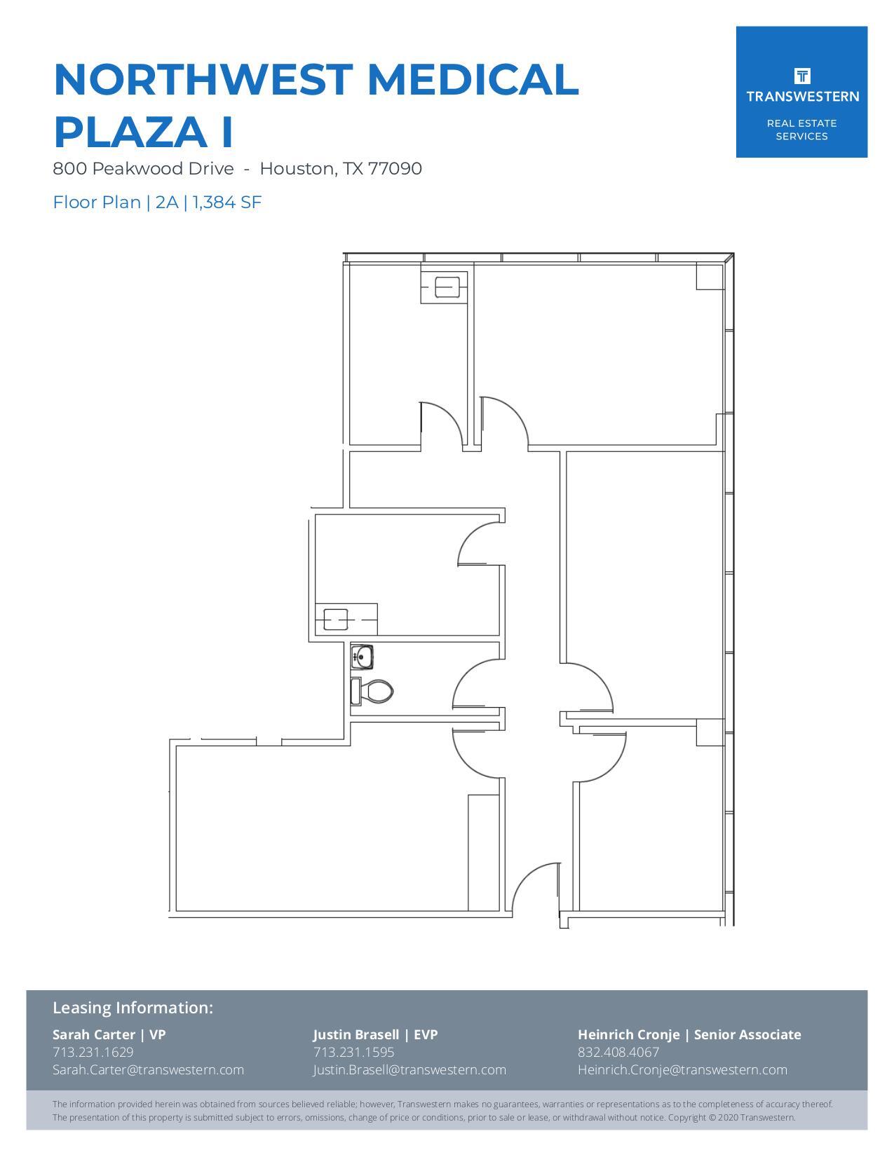 800 Peakwood Dr, Houston, TX for lease Floor Plan- Image 1 of 2