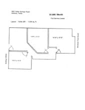 4851 Keller Springs Rd, Addison, TX à louer Plan d’étage- Image 1 de 1