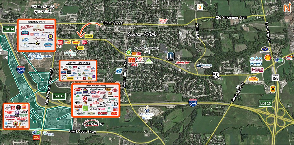 702 W Hwy 50, O'Fallon, IL à vendre - Photo du bâtiment - Image 2 de 3