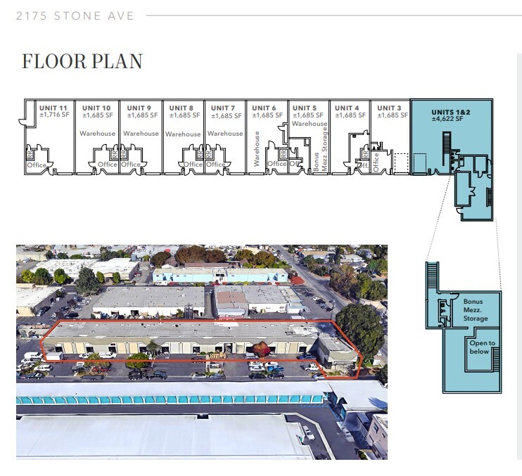 2175 Stone Ave, San Jose, CA for lease Floor Plan- Image 1 of 1