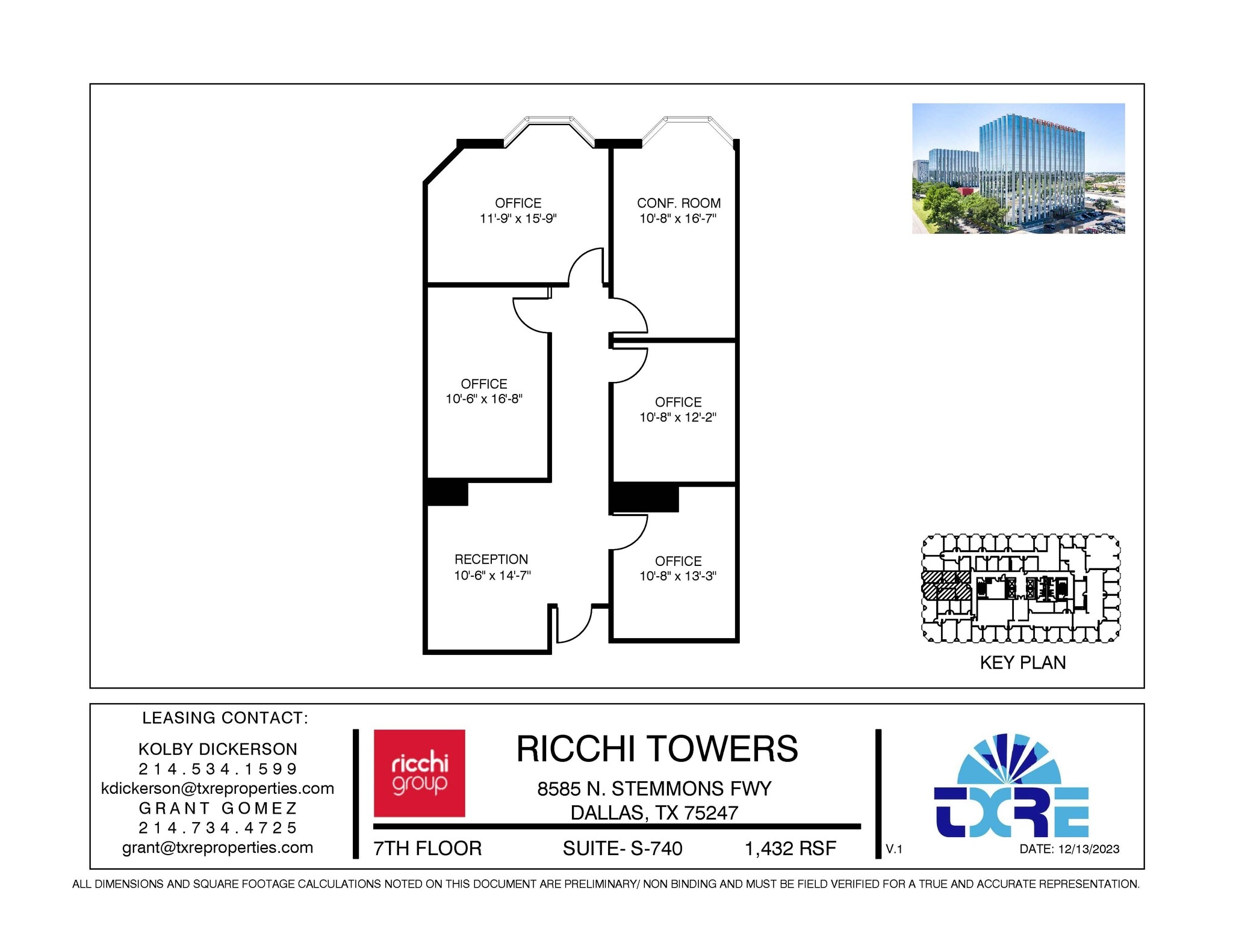 8585 N Stemmons Fwy, Dallas, TX for lease Floor Plan- Image 1 of 1