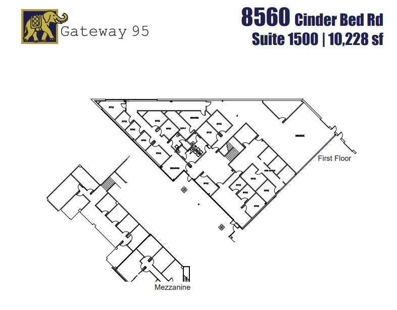 8500 Cinder Bed Rd, Lorton, VA à louer Plan d’étage- Image 1 de 1