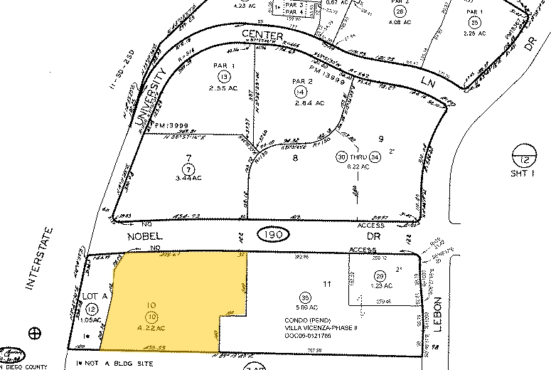 3655 Nobel Dr, San Diego, CA à louer - Plan cadastral - Image 2 de 12