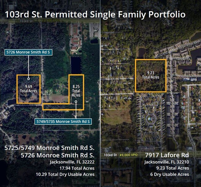 More details for 103rd St. Permitted Single Family Portfo – Land for Sale, Jacksonville, FL