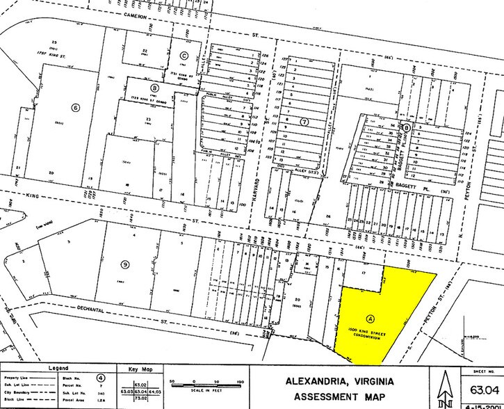1500-1504 King St, Alexandria, VA à vendre - Plan cadastral - Image 2 de 12