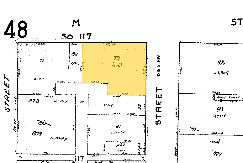 1900 M St NW, Washington, DC for lease - Plat Map - Image 2 of 8