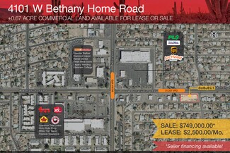 Plus de détails pour 4101 W Bethany Home Rd, Phoenix, AZ - Terrain à vendre