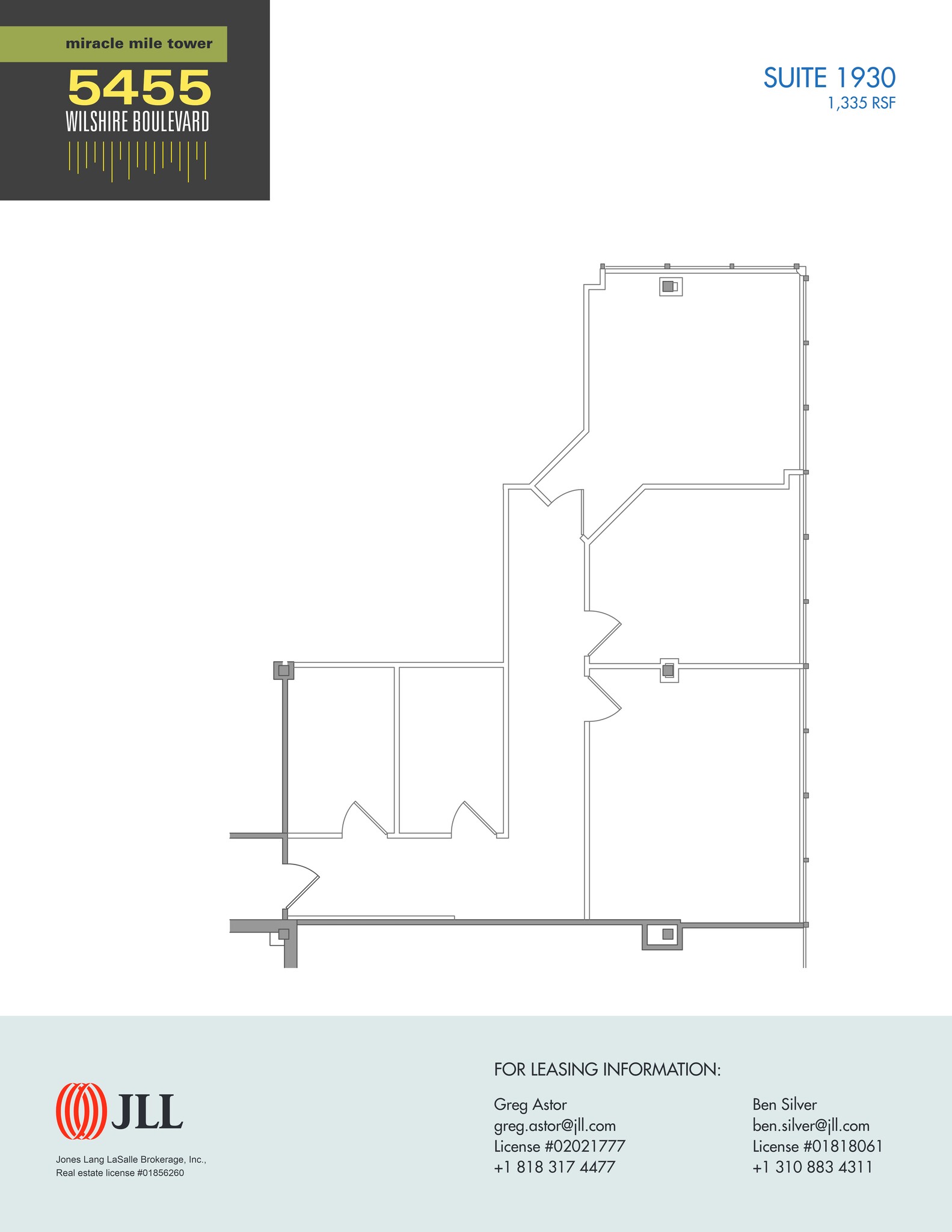 5455 Wilshire Blvd, Los Angeles, CA à louer Plan de site- Image 1 de 1