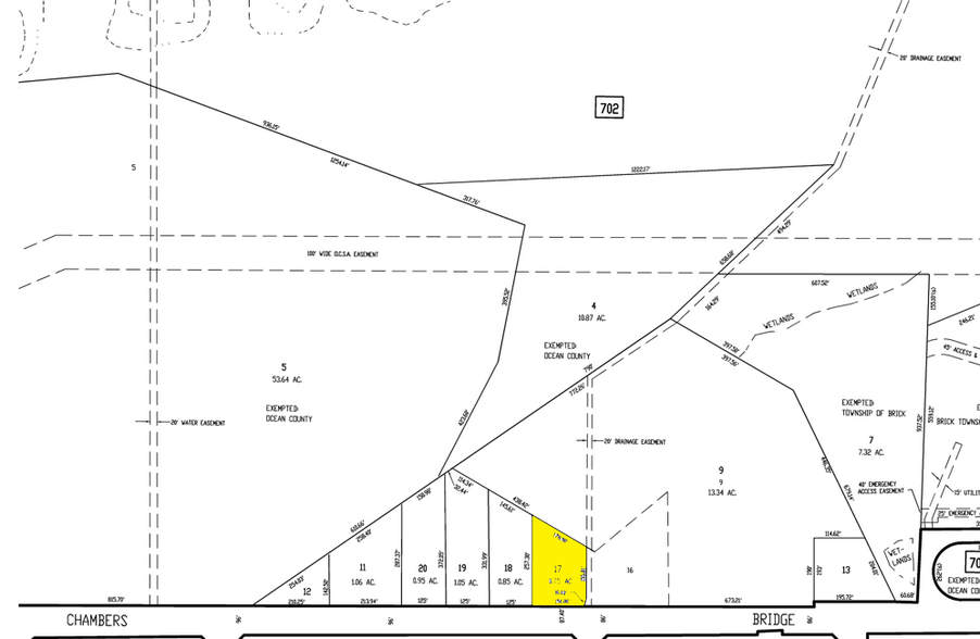 231 Chambers Bridge Rd, Brick, NJ à louer - Plan cadastral - Image 3 de 3