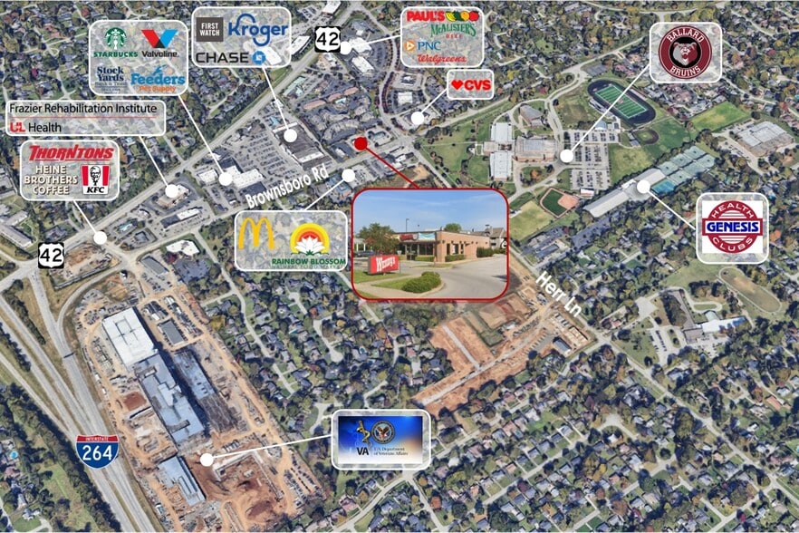 4955 Brownsboro Rd, Louisville, KY à louer - Photo du bâtiment - Image 2 de 2
