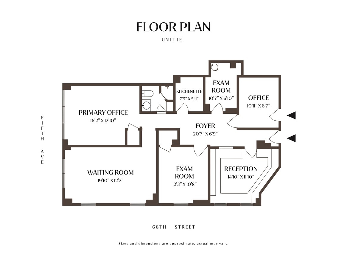 870 5th Ave, New York, NY 10065 - Unit 1E -  - Floor Plan - Image 1 of 15