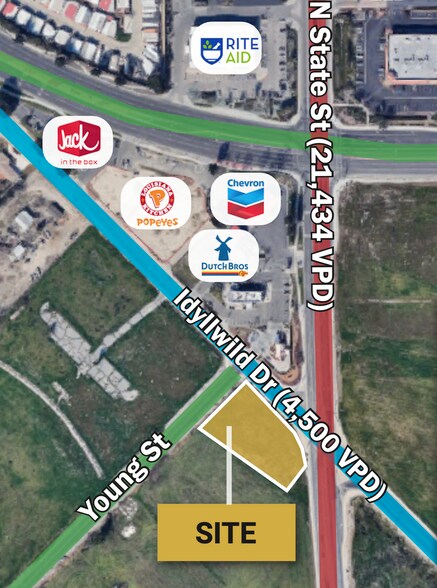 870 N Idyllwild Dr, San Jacinto, CA à vendre - Photo du bâtiment - Image 1 de 2