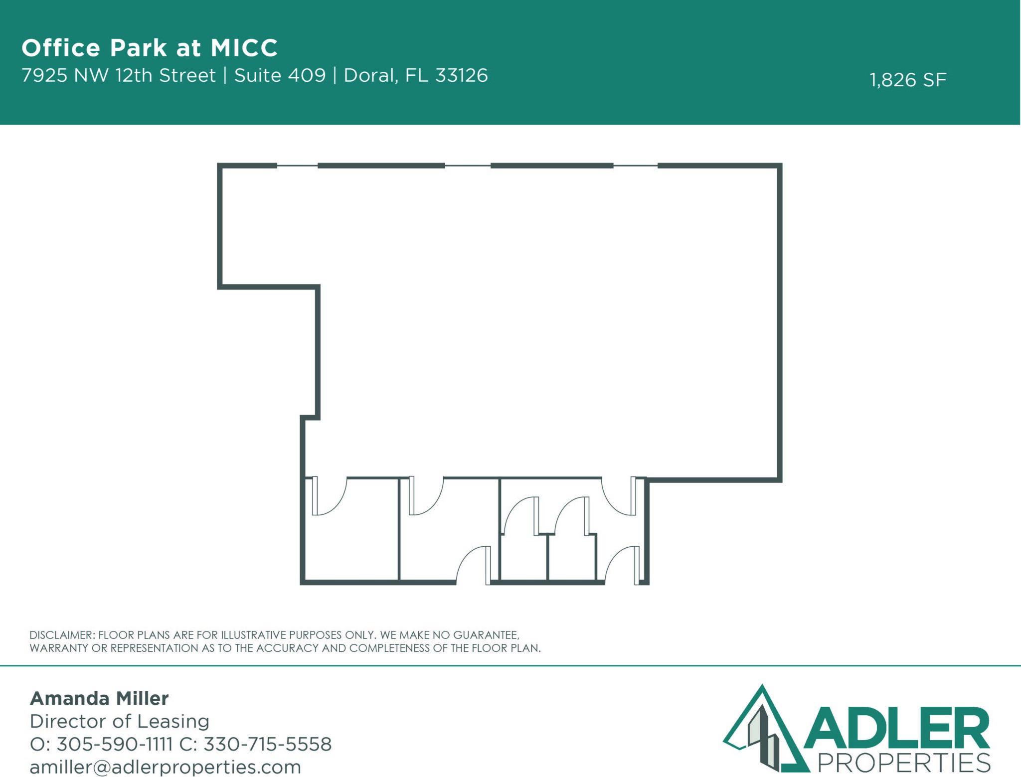 7925 NW 12th St, Doral, FL for lease Floor Plan- Image 1 of 1