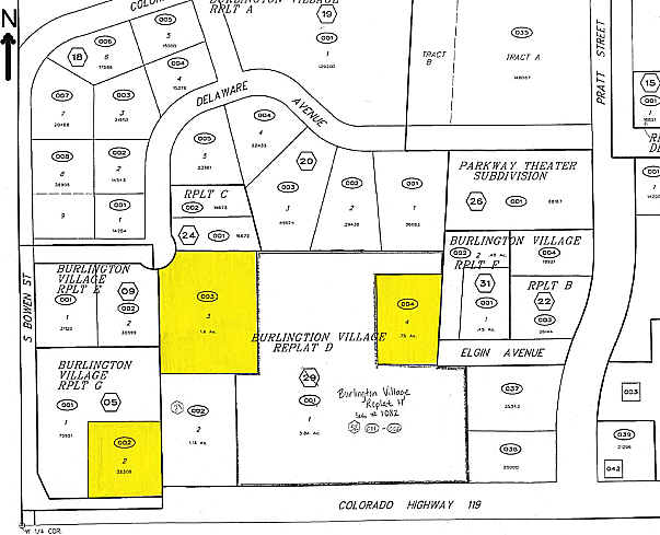 980-1020 Ken Pratt Blvd, Longmont, CO à louer - Plan cadastral - Image 2 de 2