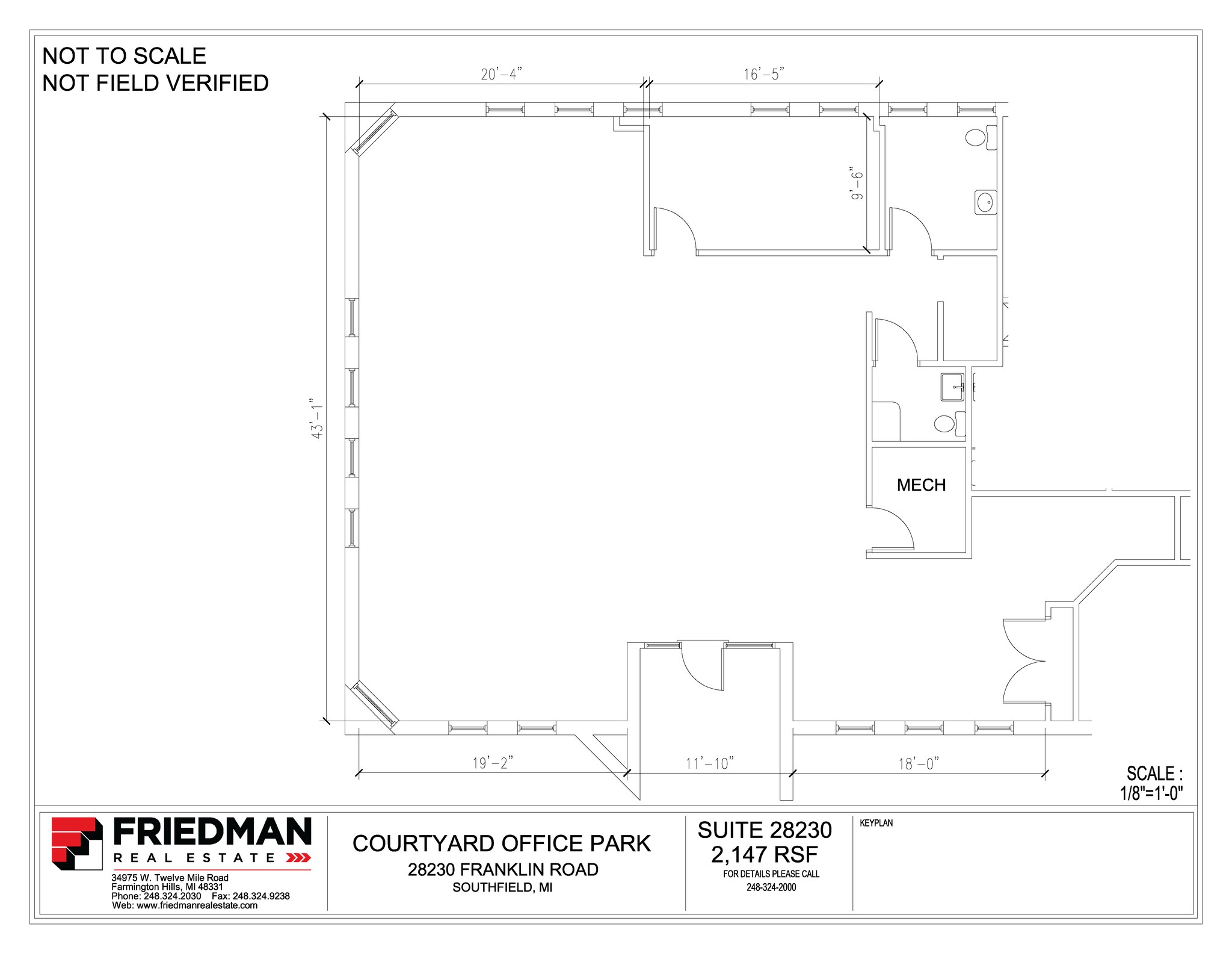 28280-28290 Franklin Rd, Southfield, MI for lease Floor Plan- Image 1 of 1