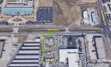 7200 W Reno Ave, Oklahoma City, OK - AERIAL  map view