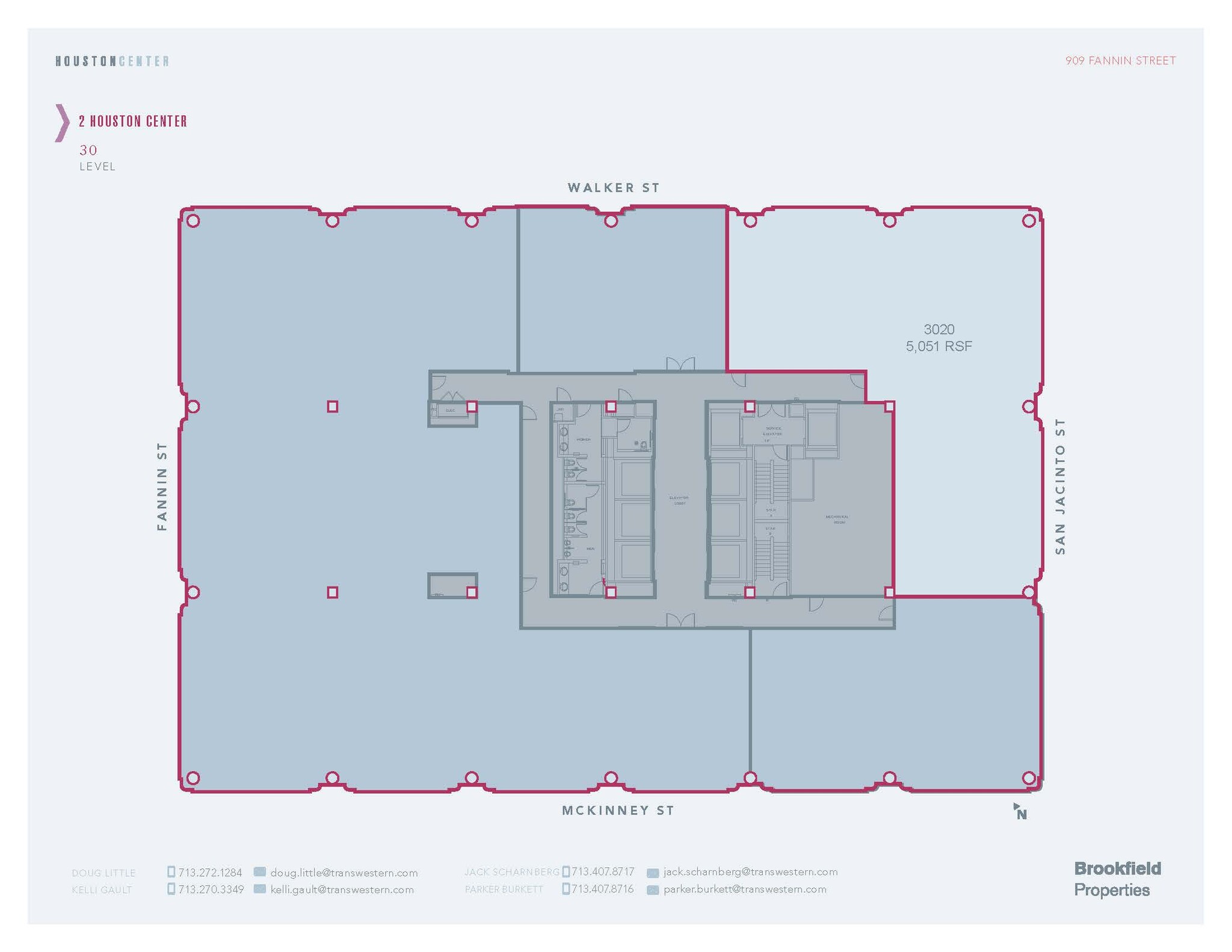 909 Fannin St, Houston, TX for lease Floor Plan- Image 1 of 1