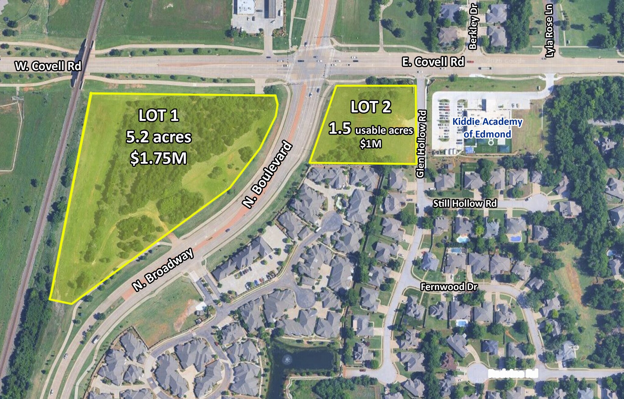 E Covell Rd & N Boulevard Ave, Edmond, OK à vendre Photo principale- Image 1 de 2