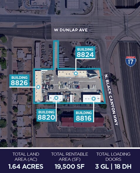 8812- 8828 Black Canyon Hwy Hwy, Phoenix, AZ à vendre - Photo du bâtiment - Image 2 de 9