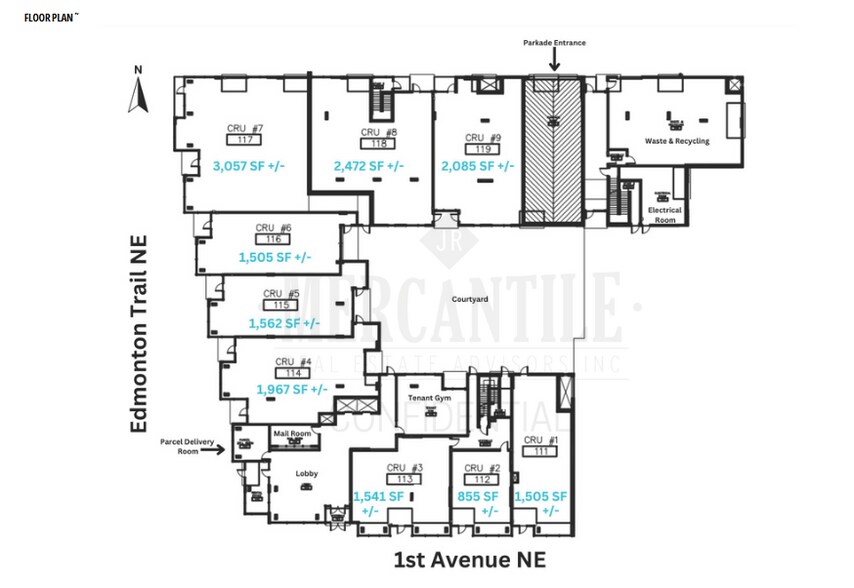 630 1 Av NE, Calgary, AB à louer - Photo du bâtiment - Image 2 de 2