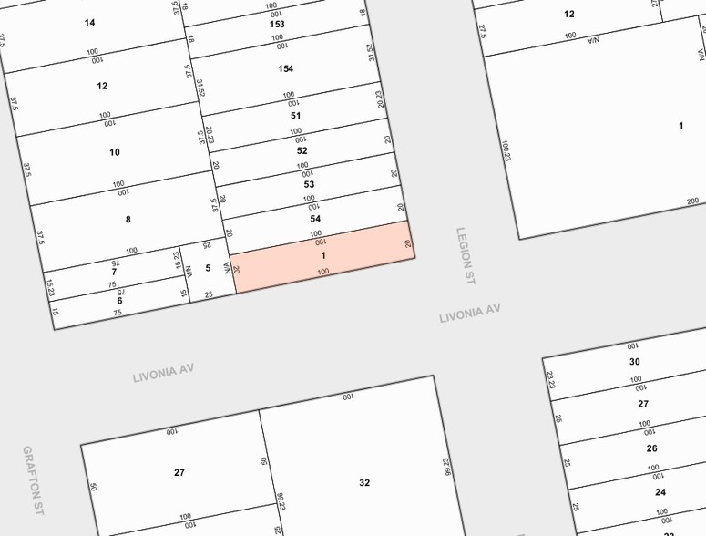 296 Legion St, Brooklyn, NY à vendre - Plan cadastral - Image 2 de 14