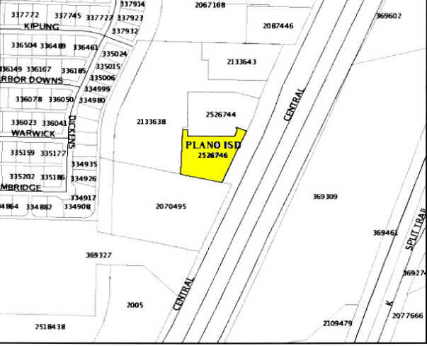 3937 N Central Expy, Plano, TX à louer - Plan cadastral - Image 2 de 6