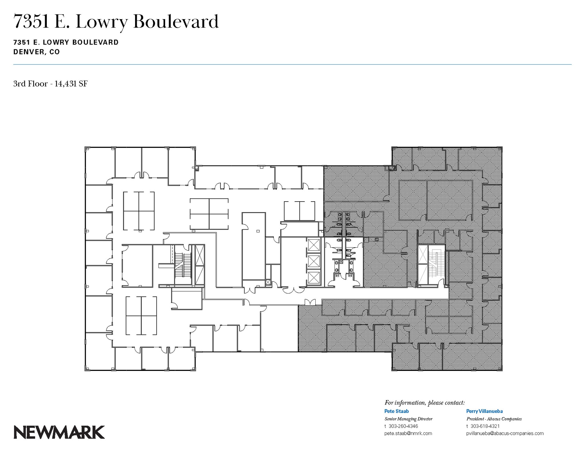 7351 Lowry Blvd, Denver, CO à louer Plan d’étage- Image 1 de 1