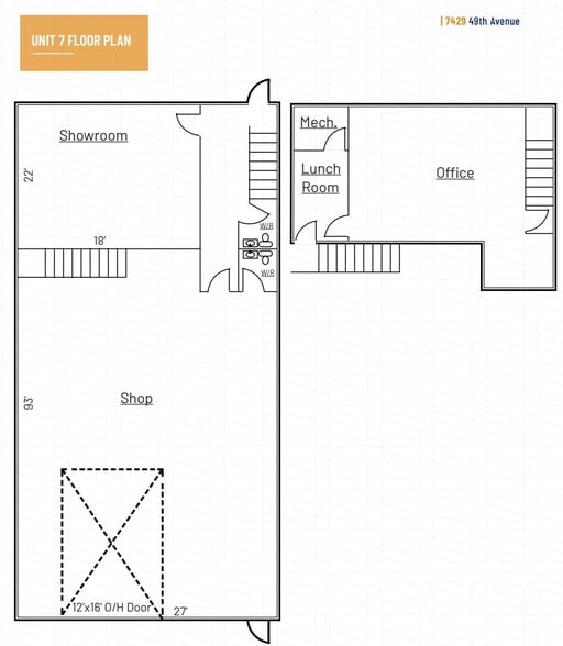 7429 49 Ave, Red Deer, AB for lease - Floor Plan - Image 3 of 3