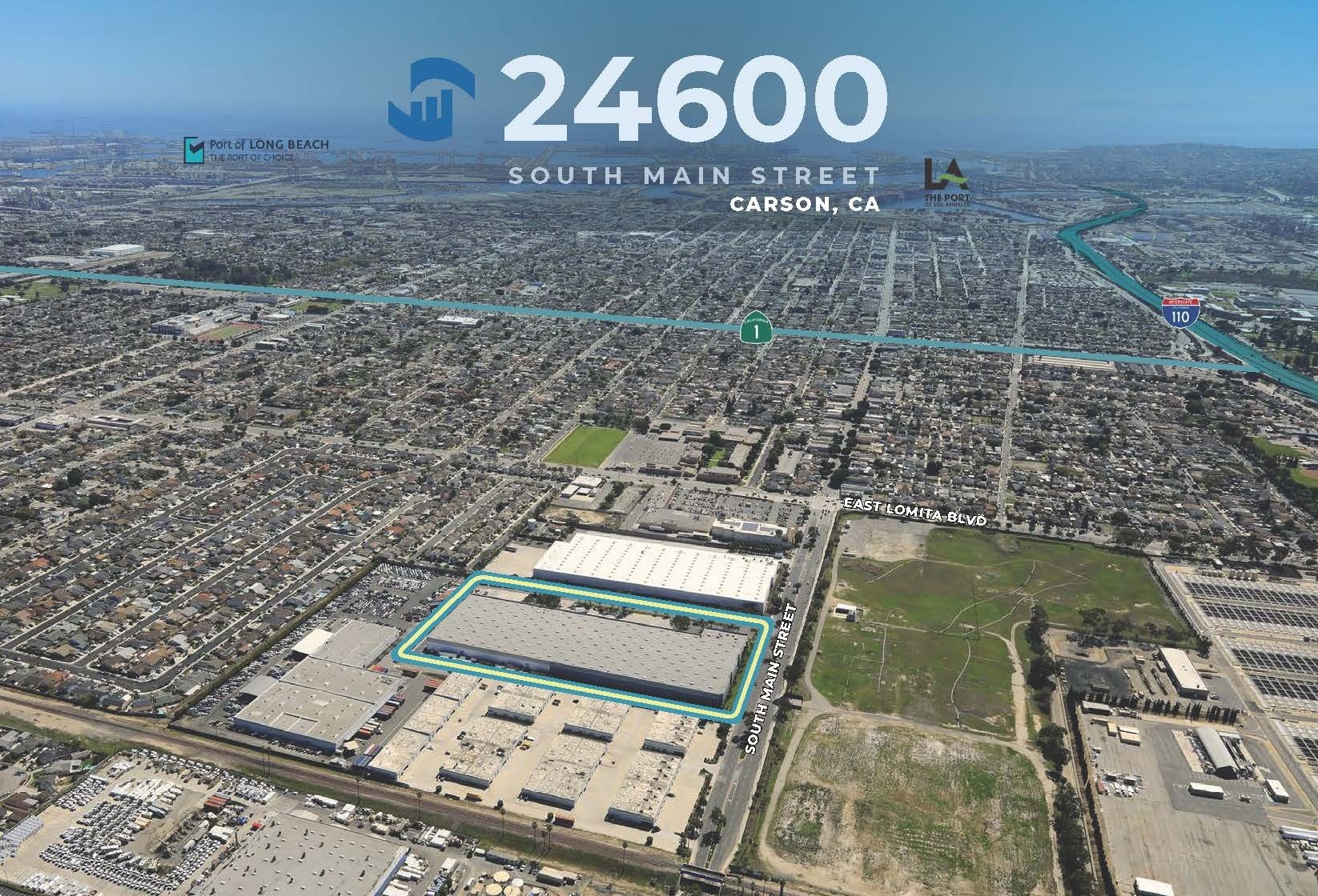 24600-24640 S Main St, Carson, CA for sale Aerial- Image 1 of 4