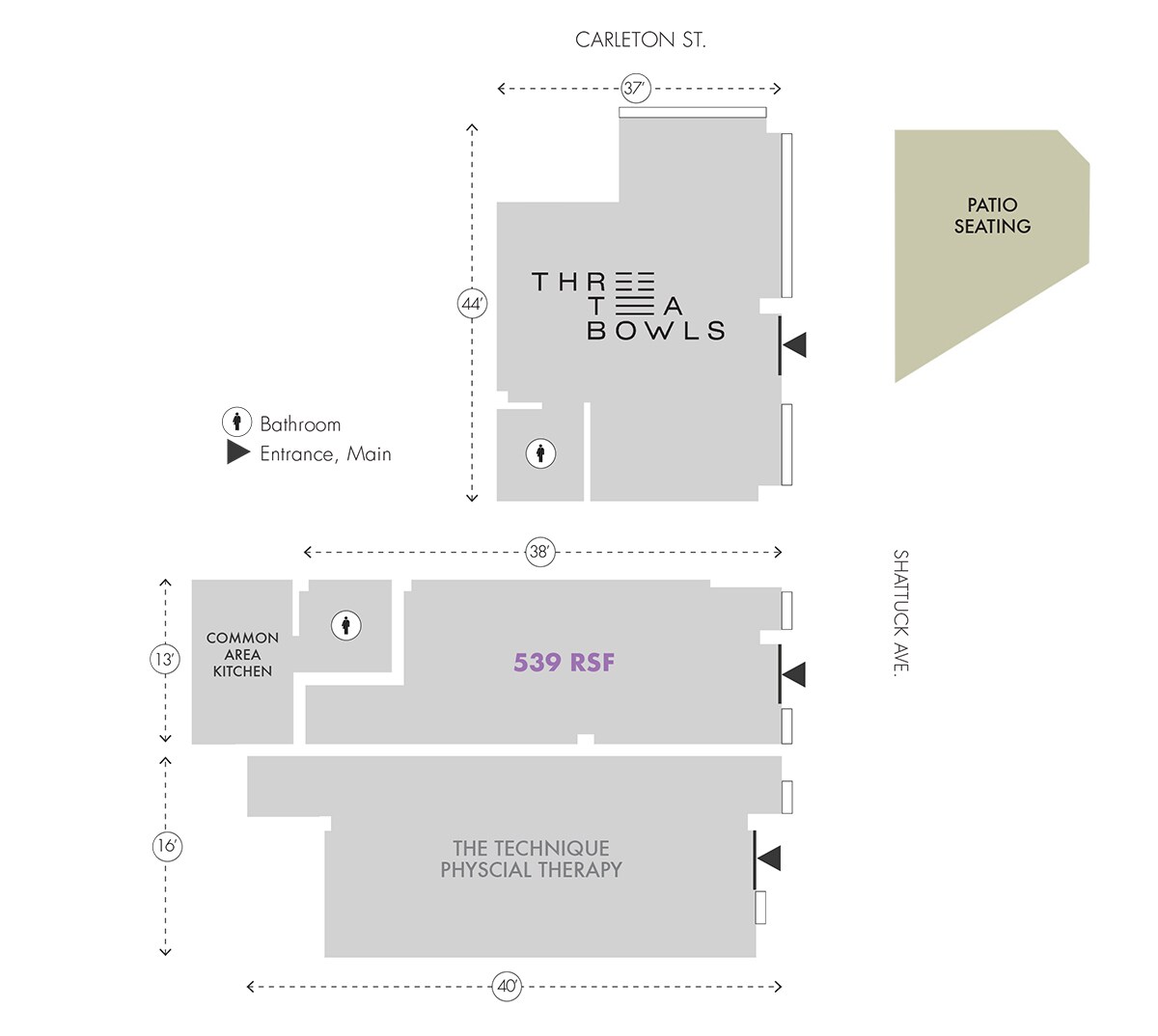 2640 Shattuck Ave, Berkeley, CA à louer Photo intérieure- Image 1 de 1