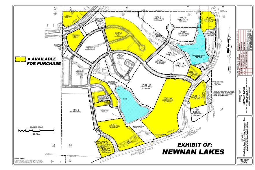 Lower Fayetteville Rd, Newnan, GA à vendre - Plan cadastral - Image 2 de 2