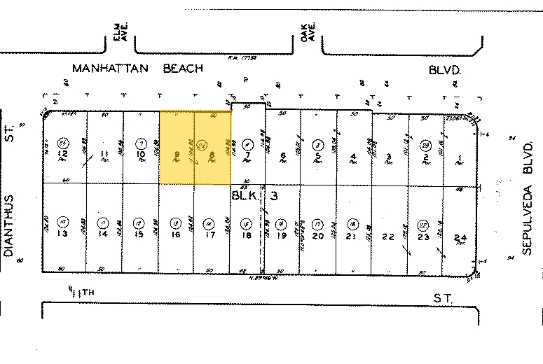 1020 Manhattan Beach Blvd, Manhattan Beach, CA à vendre - Plan cadastral - Image 1 de 1