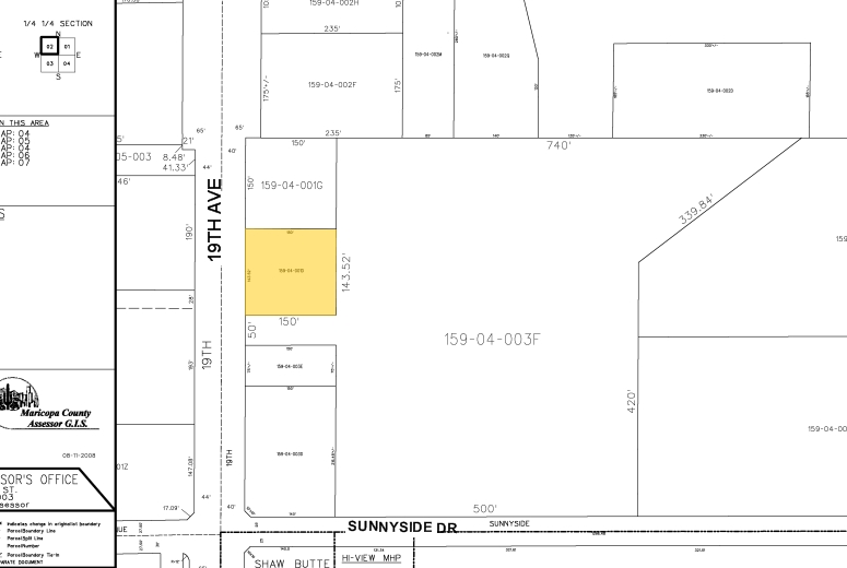 11829-11841 N 19th Ave, Phoenix, AZ à vendre - Plan cadastral - Image 2 de 15