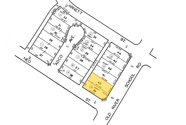 11523-11529 Old River School Rd, Downey, CA for sale - Plat Map - Image 3 of 10