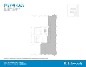 1 PPG Pl, Pittsburgh, PA à louer Plan de site- Image 1 de 1