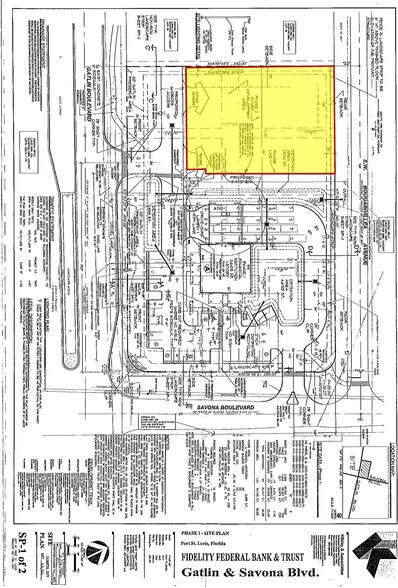 1309 Gatlin Blvd, Port Saint Lucie, FL à louer - Plan de site - Image 1 de 7